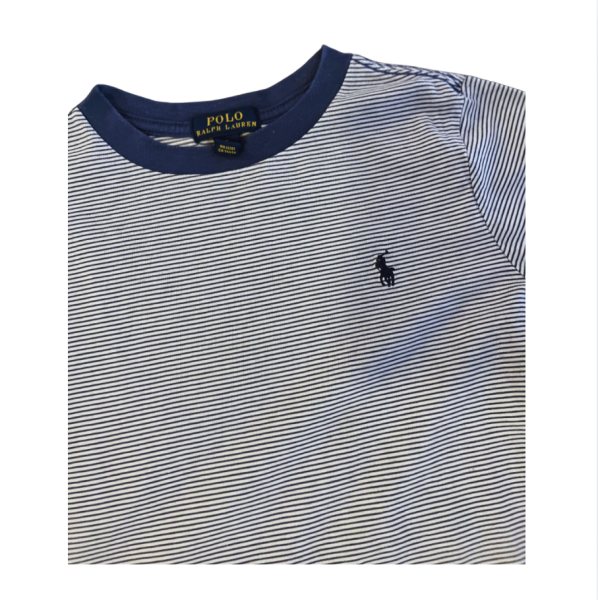 Ralph Lauren Lacivert Beyaz Çizgili t shirt 5 yaş