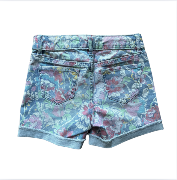 Gap Kids Çiçek Desenli Denim Şort 7 yaş