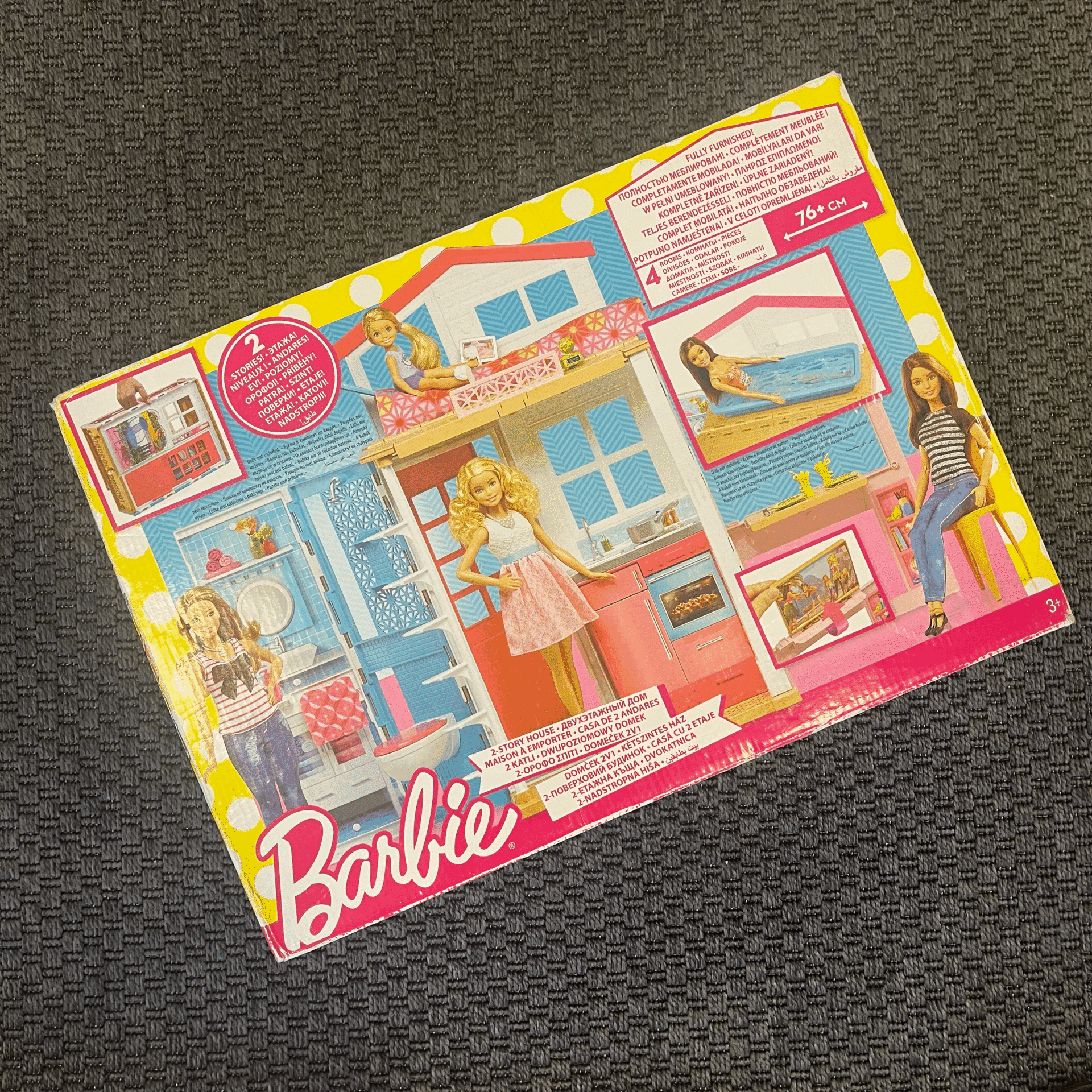 Barbie Oyun Evi eni 76 cm (13 yaş üzeri çocuklar için uygun) oyuncak