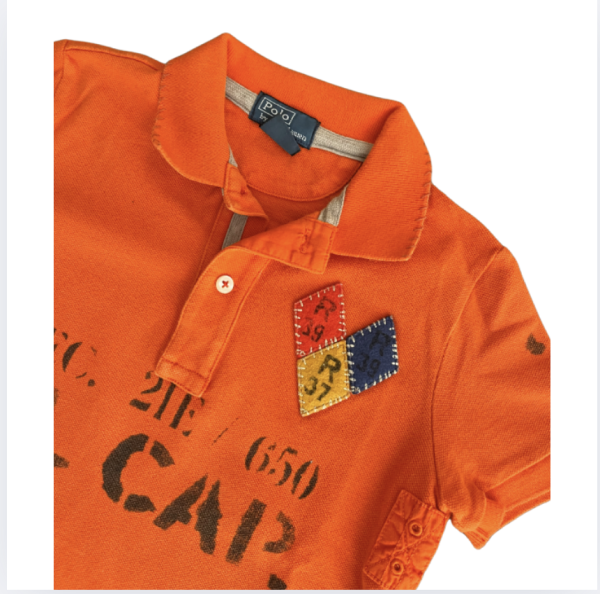 Ralph Lauren turuncu t shirt 5 yaş