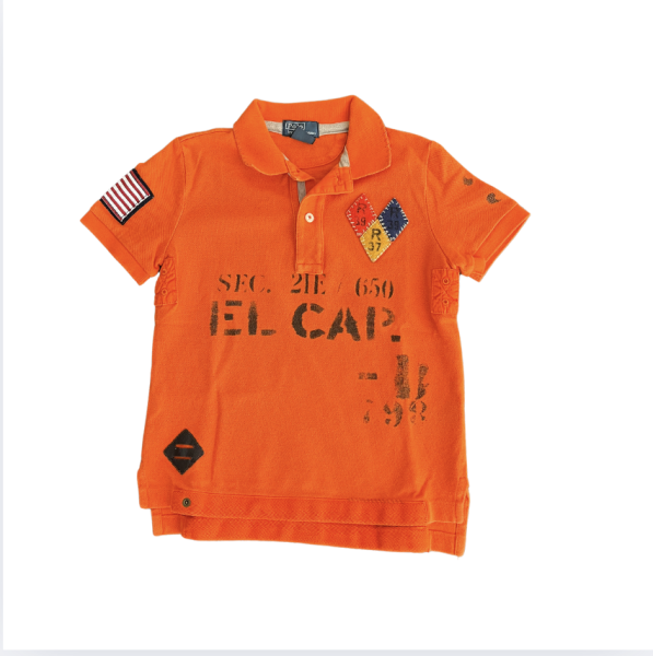Ralph Lauren turuncu t shirt 5 yaş
