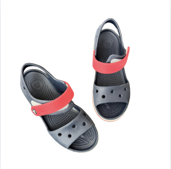 Crocs lacivert kırmızı sandaletler33-34 numara