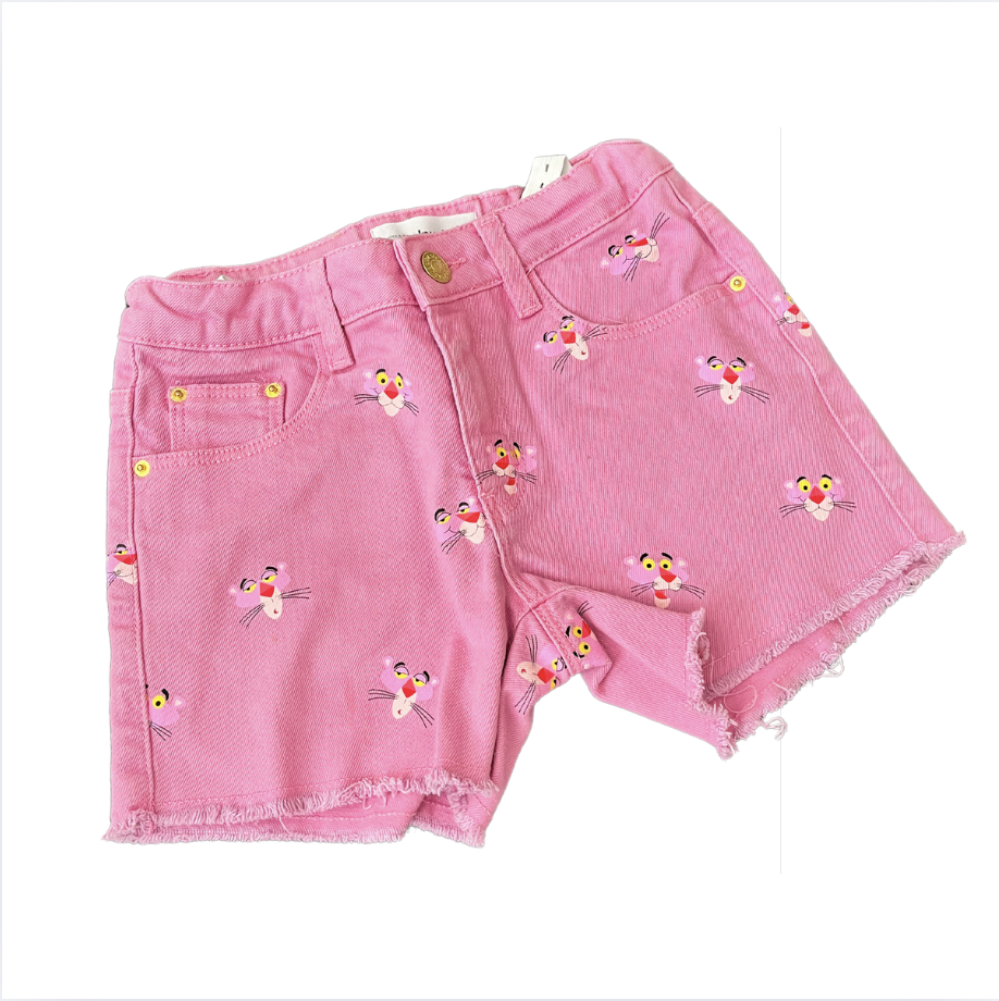 Desigual Pembe Panterli şort 9 10 yaş