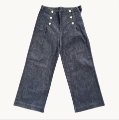 Jacadı Gümüş Düğmeli Denim Pantolon 8 yaş