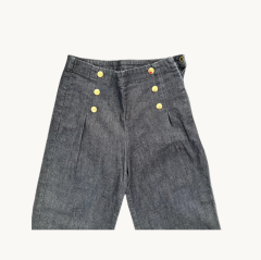 Jacadı Gümüş Düğmeli Denim Pantolon 8 yaş