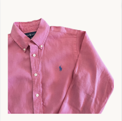 Ralph Lauren Pembe Keten Gömlek 10-12 yaş