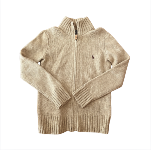 Ralph Lauren bej yün hırka 8 10 yaş