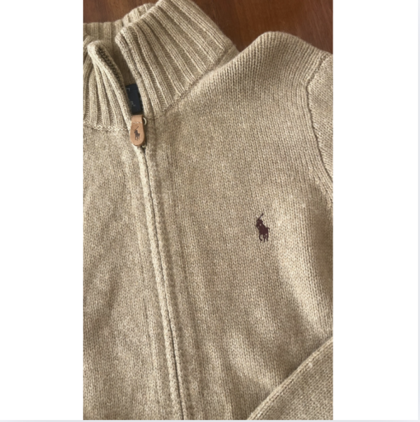 Ralph Lauren bej yün hırka 8 10 yaş