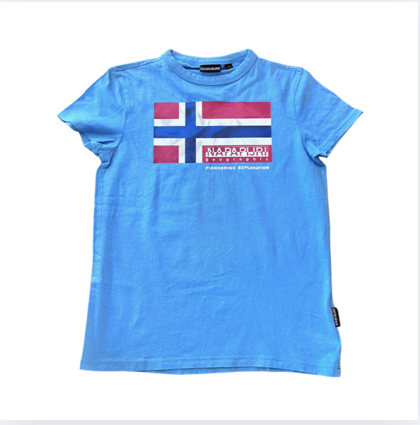 Napapijiri mavi t shirt 12 yas