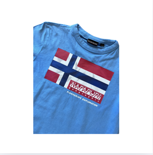 Napapijiri mavi t shirt 12 yas