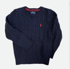 Ralph Lauren Lacivert Örgü Kazak 10 12 yaş