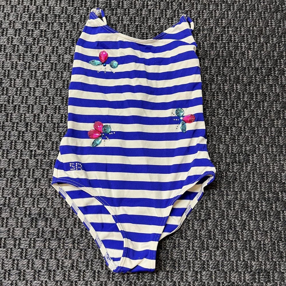 Sonia Rykiel Mavi Beyaz Çizgili Mayo 4 yaş
