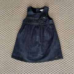 Chloe Denim Çiçekli Elbise 12 ay