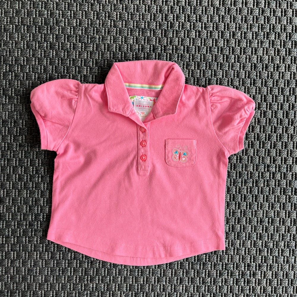 Arizona Pembe Yakalı tshirt 12ay