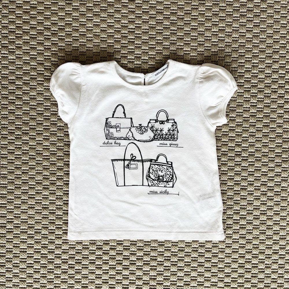 Dolce Gabbana Beyaz Tshirt 9-12 ay