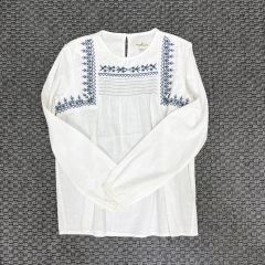 Massimo Dutti Mavi Beyaz Bluz 11-12 yaş
