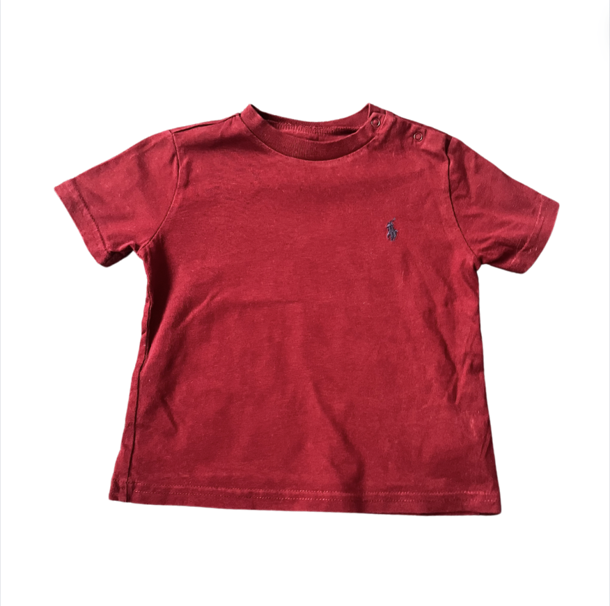 Ralph Lauren Bordo tshirt 12 ay kırmızı