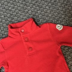 Moncler Kırmızı Polar Takım 3-6 ay Yılbaşı