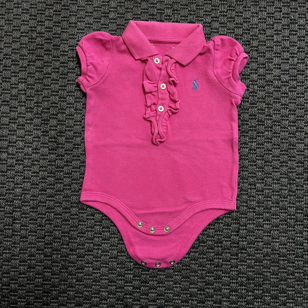 Ralph Lauren Pembe Fırfırlı Body 3-6 ay