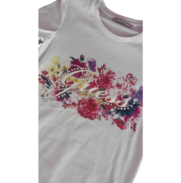 Guess Çiçekli Tshirt 8 10 yaş