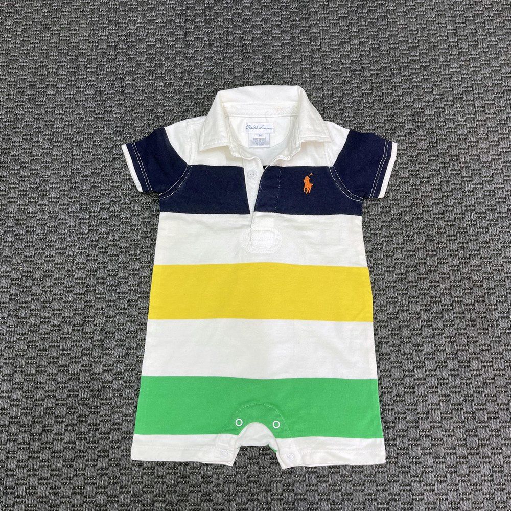 Ralph Lauren Lacivert, Sarı, yeşil tulum 6 ay