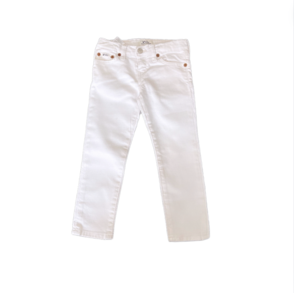 Ralph Lauren Beyaz Denim Pantolon 3 yaş (Beli ayarlanabiliyor)