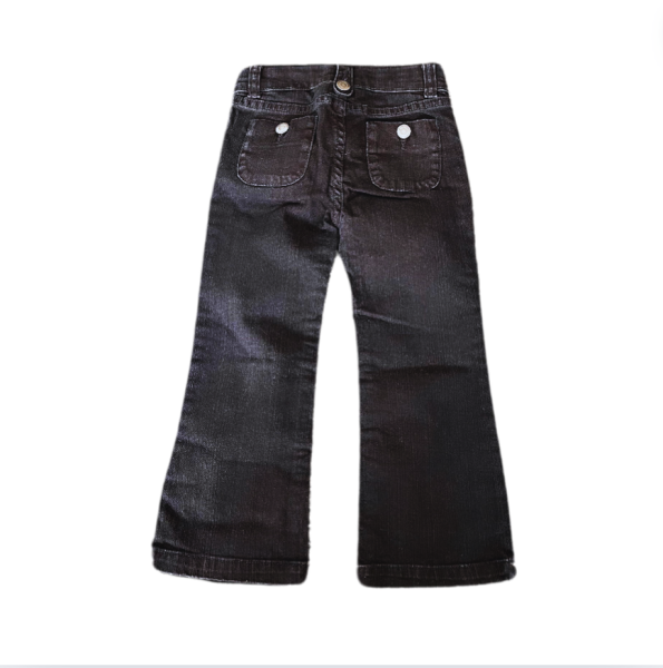 Jacadi Bol Paça Siyah Denim Pantolon 4 yaş