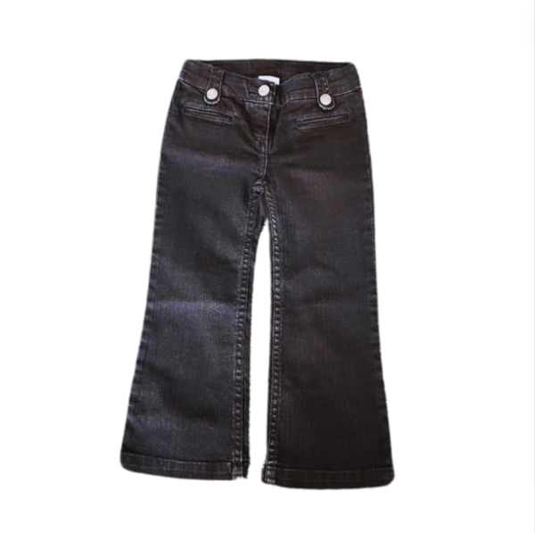 Jacadi Bol Paça Siyah Denim Pantolon 4 yaş