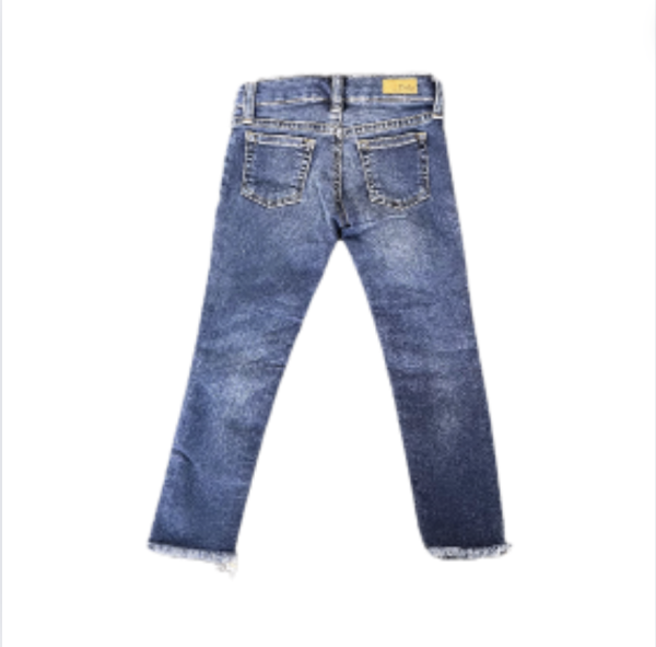 Ralph Lauren Paçası Püsküllü Dar Denim Pantolon 4 yaş