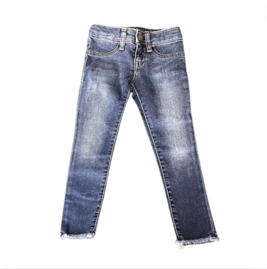 Ralph Lauren Paçası Püsküllü Dar Denim Pantolon 4 yaş