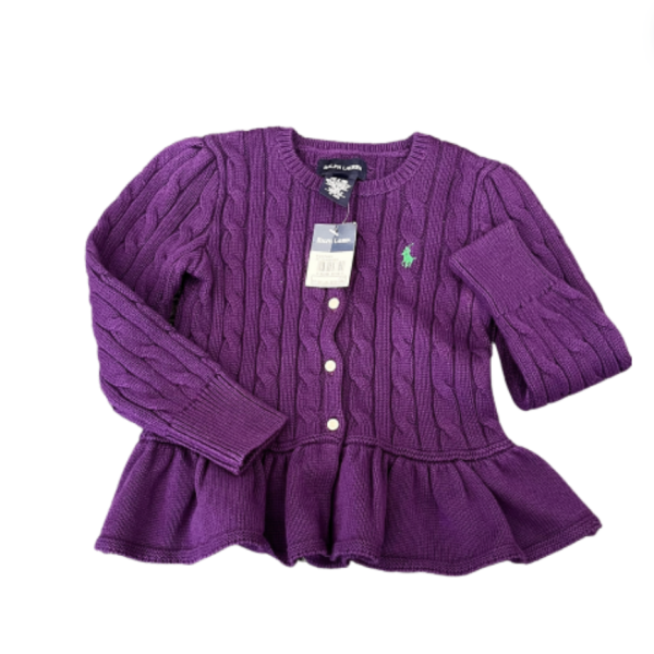 Ralph Lauren Mor Etiketli Hırka 3 yaş