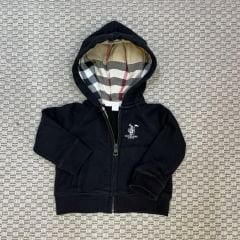 Burberry Kapşonlu Siyah Sweatshirt 6 ay