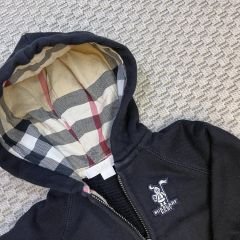Burberry Kapşonlu Siyah Sweatshirt 6 ay