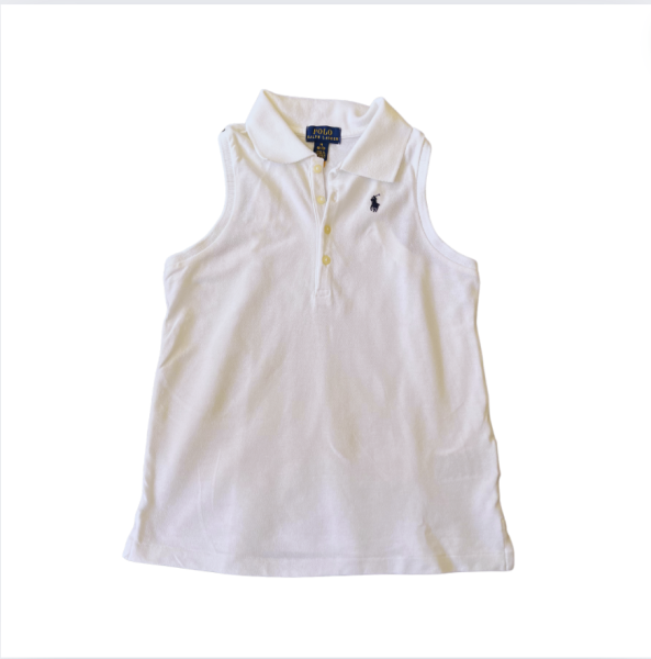 Ralph Lauren Beyaz Halter yaka Tshirt 8 10 yaş
