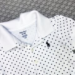 Ralph Lauren Lacivert Beyaz Puantiyeli elbise 18 ay