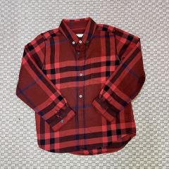 Burberry Bordo Gömlek 5 yaş kırmızı yılbaşı