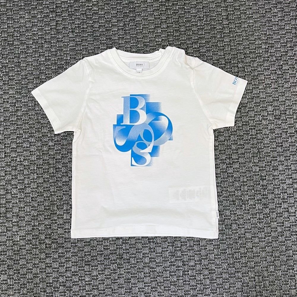 Hugo Boss Mavi Logo lu Tshirt 3 Yaş 94cm