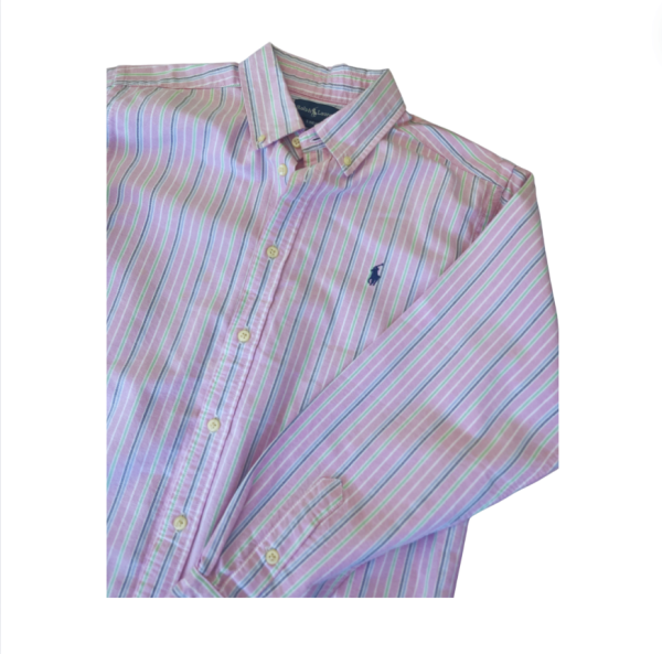 Ralph Lauren Pembe çizgili gömlek