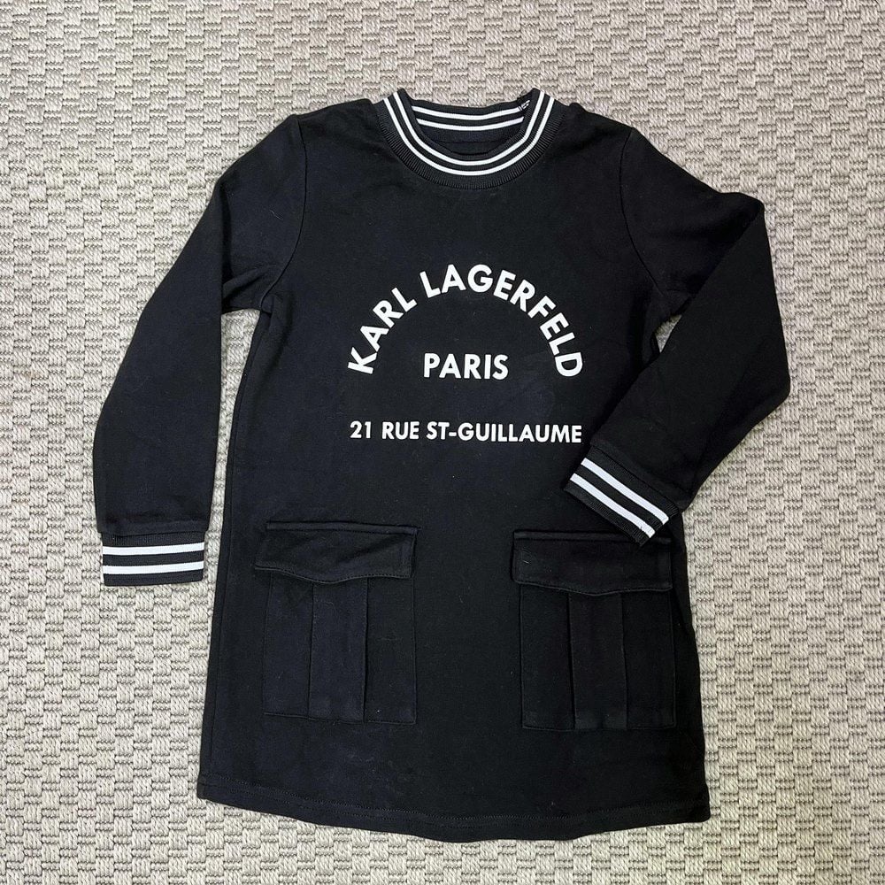 Karl Lagerfeld Siyah Cepli Elbise 3 yaş