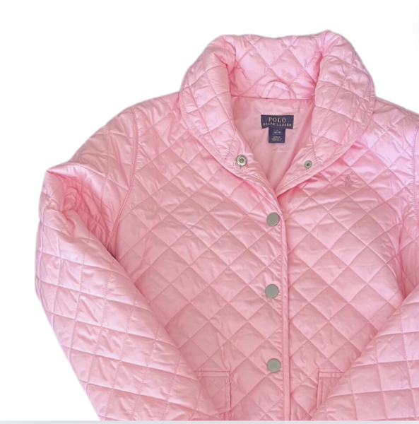 Ralph Lauren Pembe Kapitone ceket 12 14 yaş