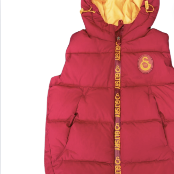 Galatasaray Kırmızı Puffer Yelek 5 6 yaş yılbaşı