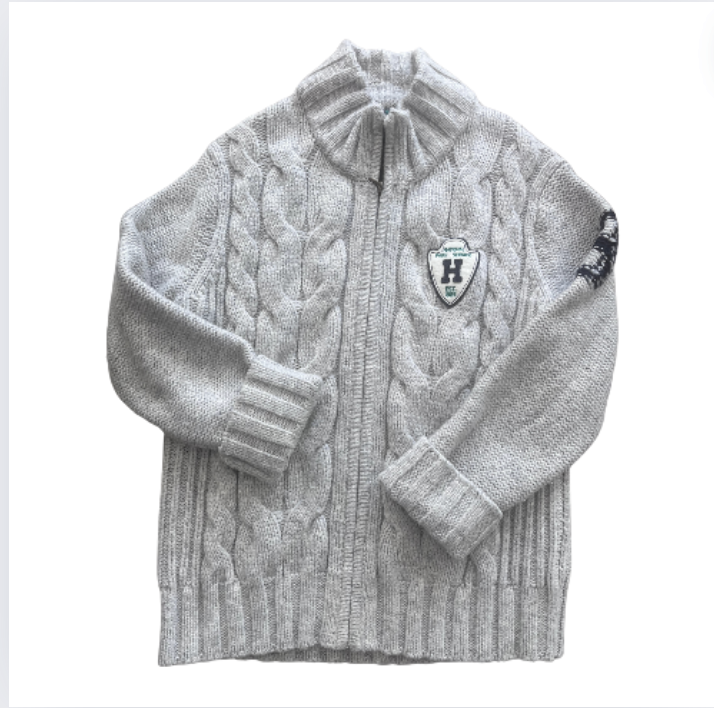 Tommy Hilfiger Gri Hırka 8 yaş kazak