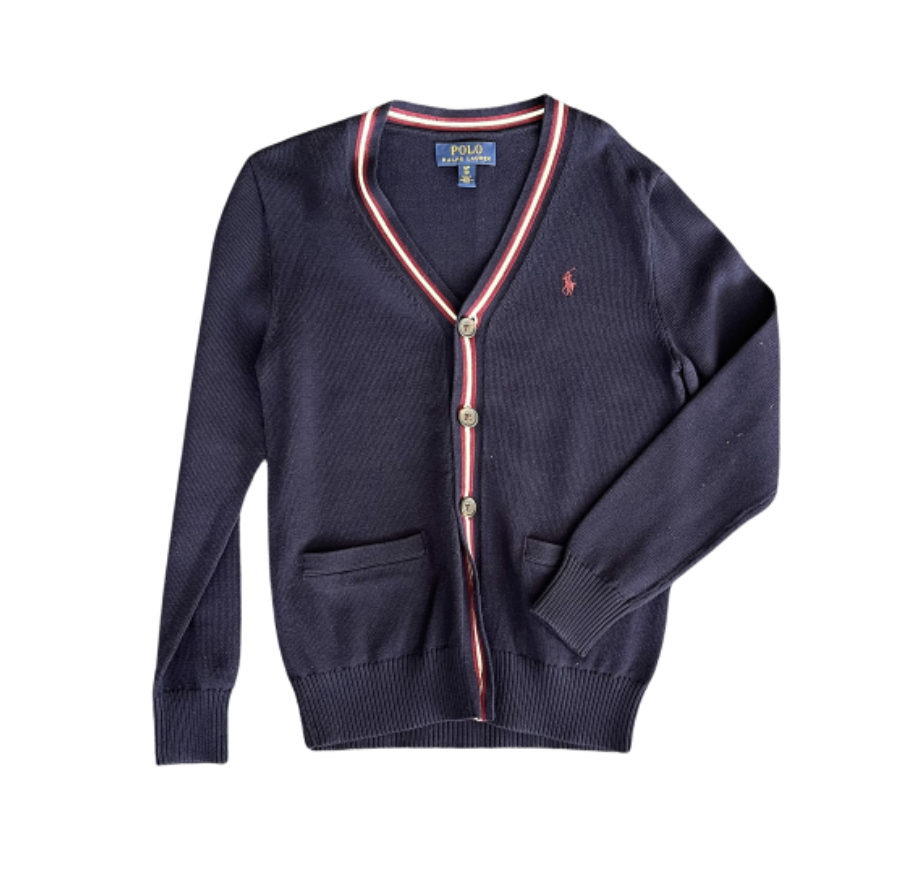 Ralph Lauren Lacivert Hırka 8 yaş kazak yılbaşı