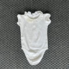 Jacadi Beyaz Fırfırlı Body 6 ay