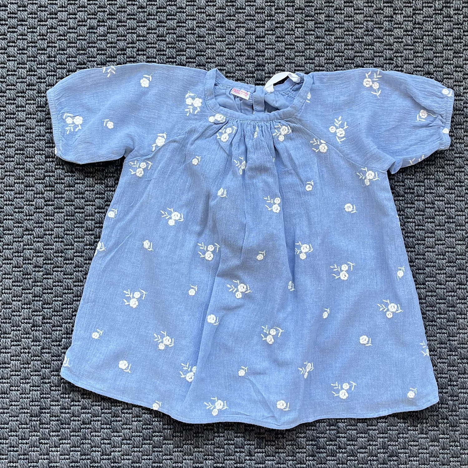 Zara Mavi Çiçekli Elbise 12-18 ay