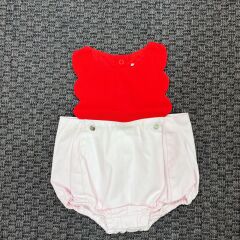 Jacadi Pembe Kırmızı Tulum 3 ay