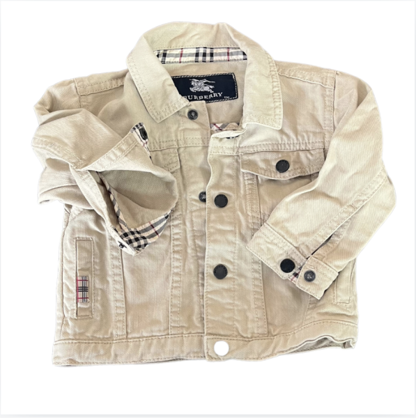 Burberry Bej Denim Ceket 12 ay