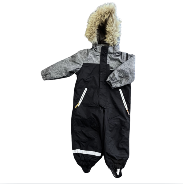 H&M Siyah Gri Kayak Montu 1 2 yaş