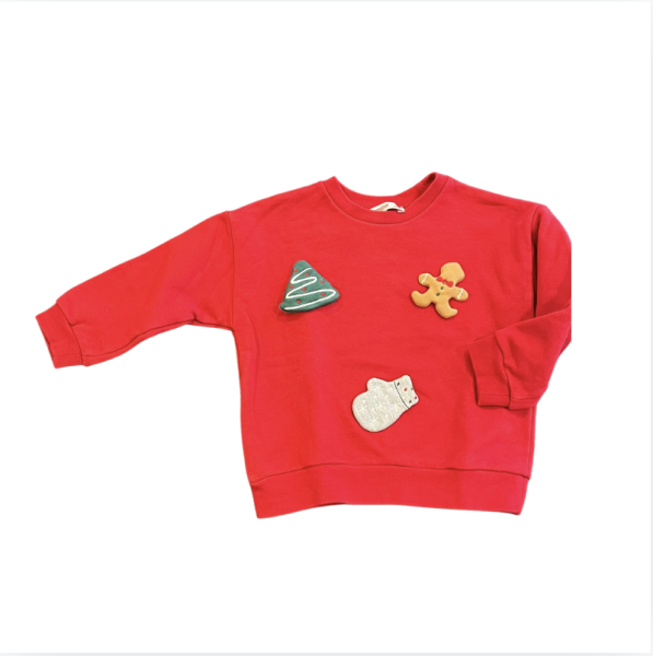 Mamino Kırmızı Yılbaşı Sweat shirt 2 yaş