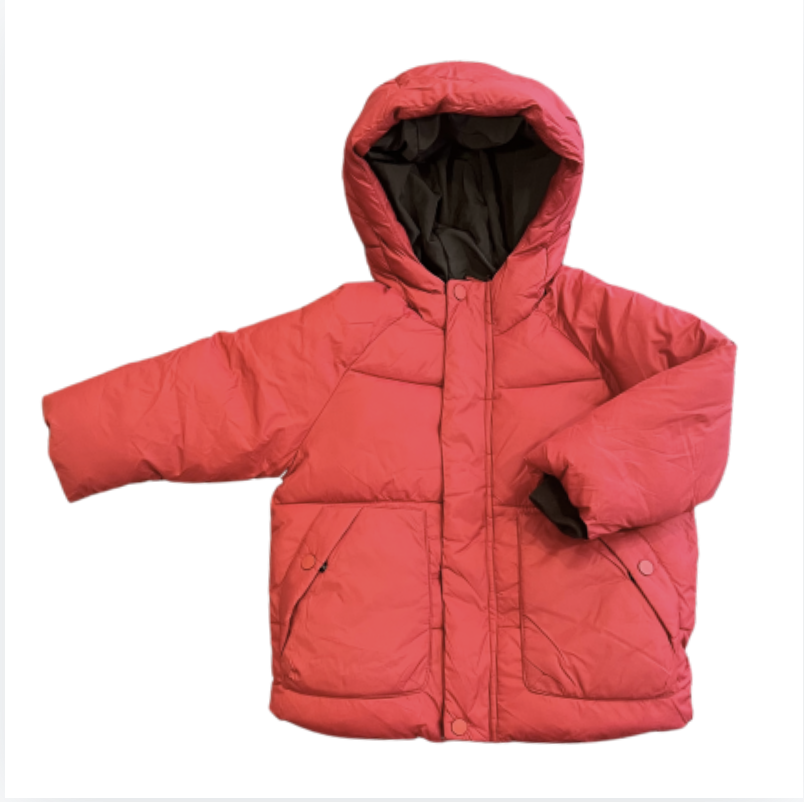 Zara Kırmızı Puffer Mont 18 24 ay yılbaşı